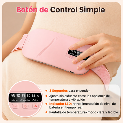 Cinturón Masajeador Portátil para Cólicos Menstruales