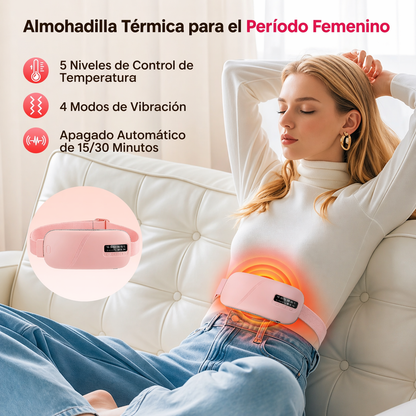 Cinturón Masajeador Portátil para Cólicos Menstruales